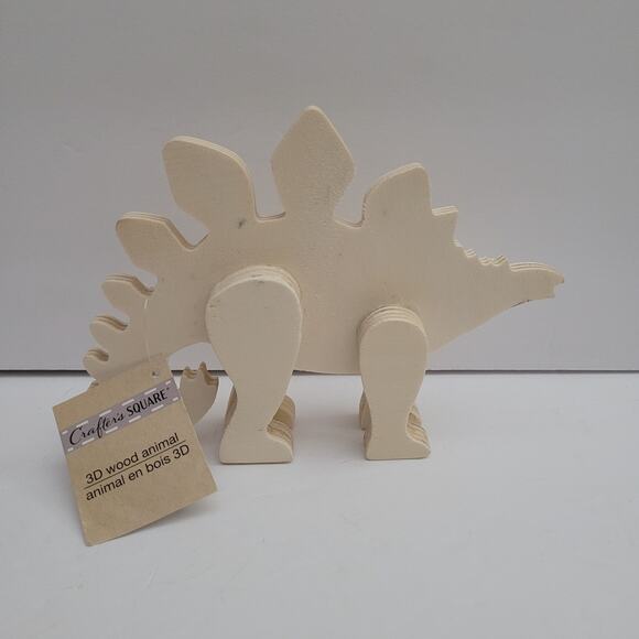 Crafter's SQUARE 3D Wood Dinosaur Animal Kit - Picture 1 of 7